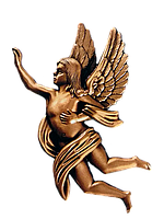 Ангел для надгробного пам'ятника 17х9,5x1,5 см, арт.: 2058d