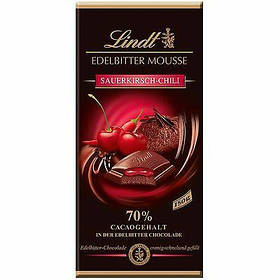 Шоколад Lindt Edelbitter Mousse Sauerkirsch Chili 70% 150g