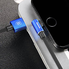 Ігровий кабель для зарядки телефона Baseus MVP Elbow USB - Type-C 2 А 1 м Синій (CATMVP-A03), фото 6