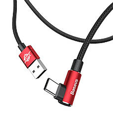 Ігровий кабель для зарядки телефона Baseus MVP Elbow USB - Type-C 2 А 1 м Червоний (CATMVP-A09), фото 6