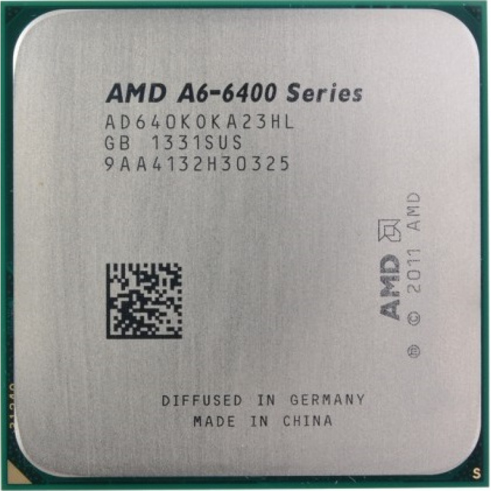 AMD A6-6400K CPU AD640KOKA23HL 3.9-4.1GHz/1M/65W Socket FM2 Процессор для ПК