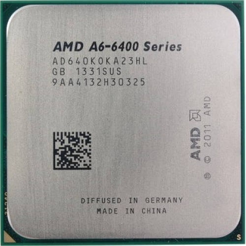 AMD A6-6400K CPU AD640KOKA23HL 3.9-4.1GHz/1M/65W Socket FM2 Процессор ...