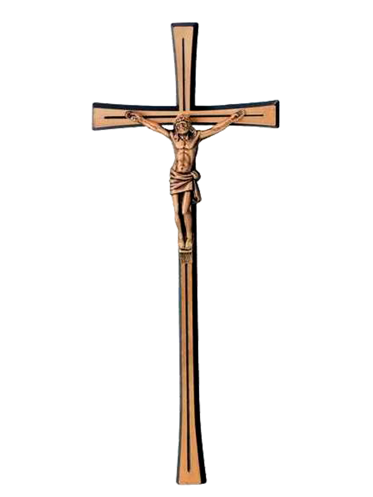 Хрест з розп'яттям для пам'ятника, 30х12х2,5 см, арт.: 2623