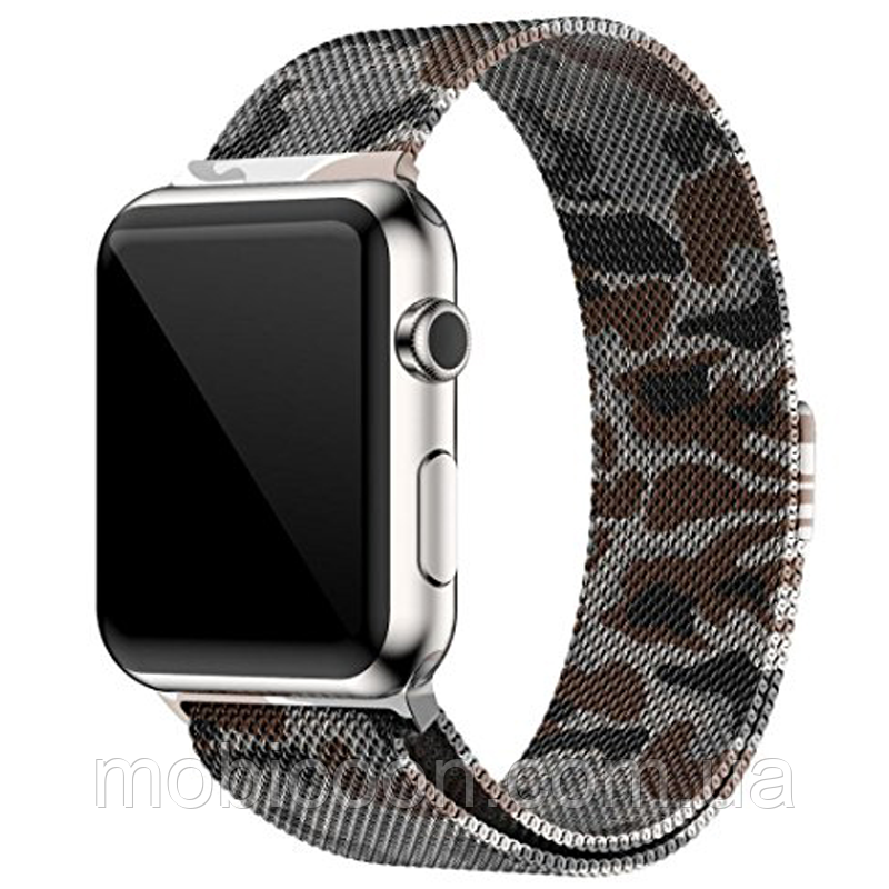 Ремінець Apple Milanese Loop Band для Apple Watch 38-40 mm Хакі, камуфляж