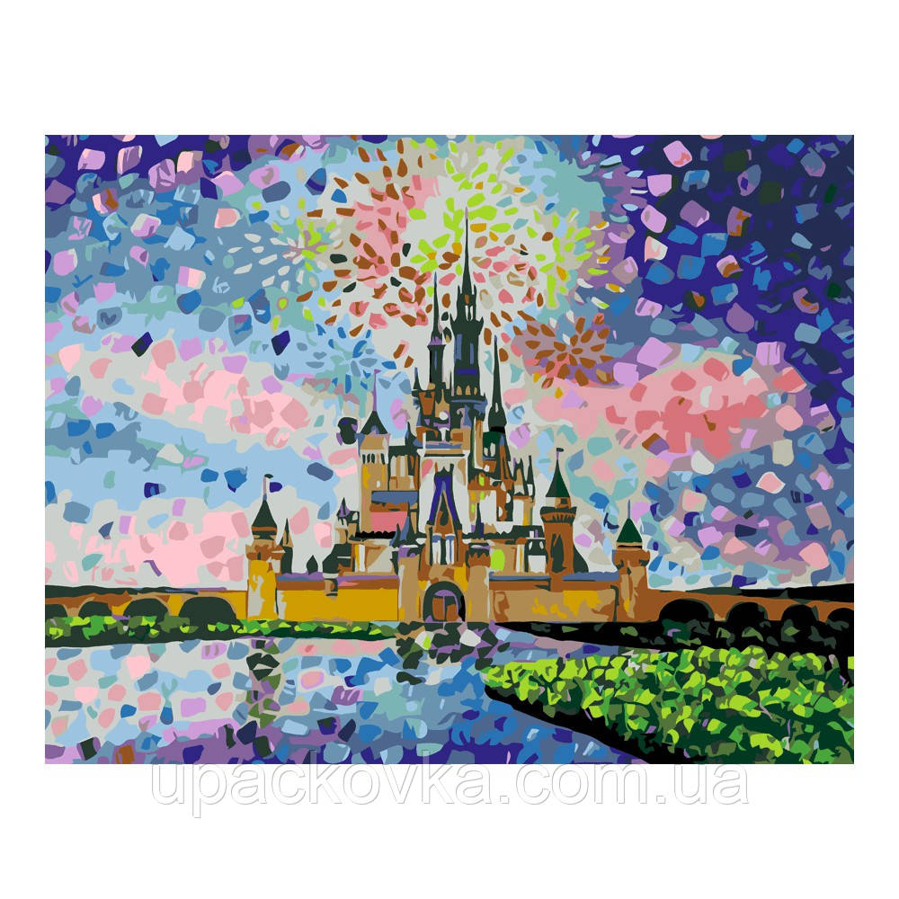 Набір-стандарт, картина за номерами, "Disney Castlе", 35х45 см, ROSA START