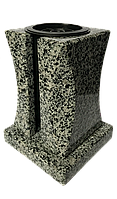 Ваза з граніту покостівка на пам'ятник (могилу), 21 см. модель №2