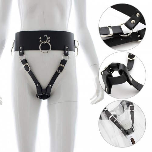 Пояс бдсм для фіксації між ніг вібратора вібромасажера Magic Wand Holder Belt