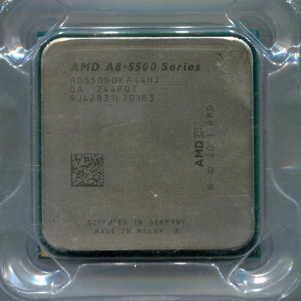 AMD A8-5500B CPU AD550BOKA44HJ 3.2-3.7GHz/4M/65W Socket FM2 Процессор для ПК
