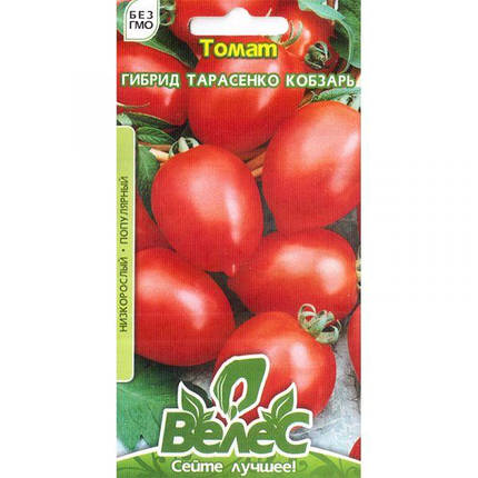 Насіння томату низькорослого, середньостиглого "Тарасенко кобзар" (0,15 г) від ТМ "Велес", фото 2