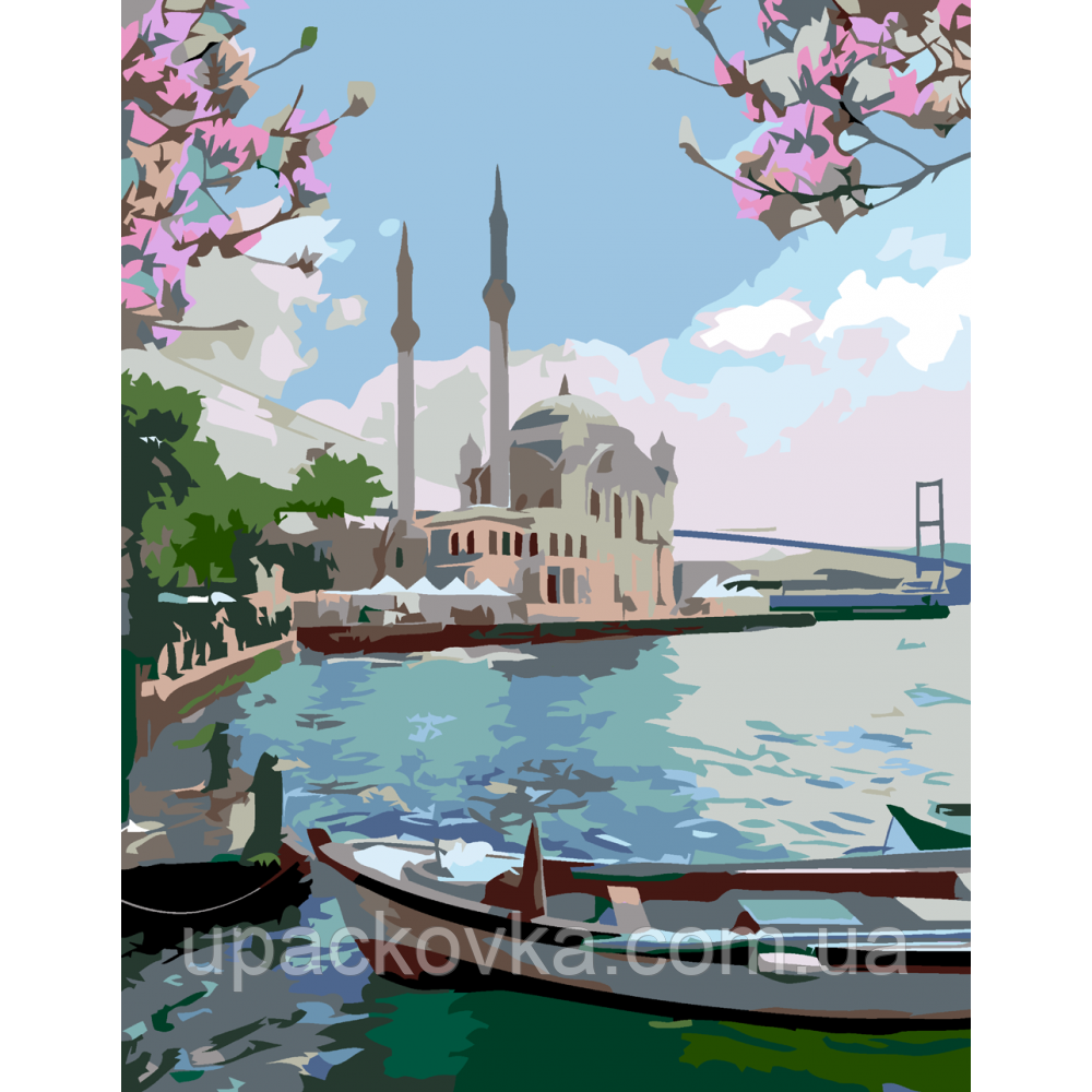 Набір-стандарт, картина за номерами, „Вікенд у Стамбулі, 35х45см, ROSA START