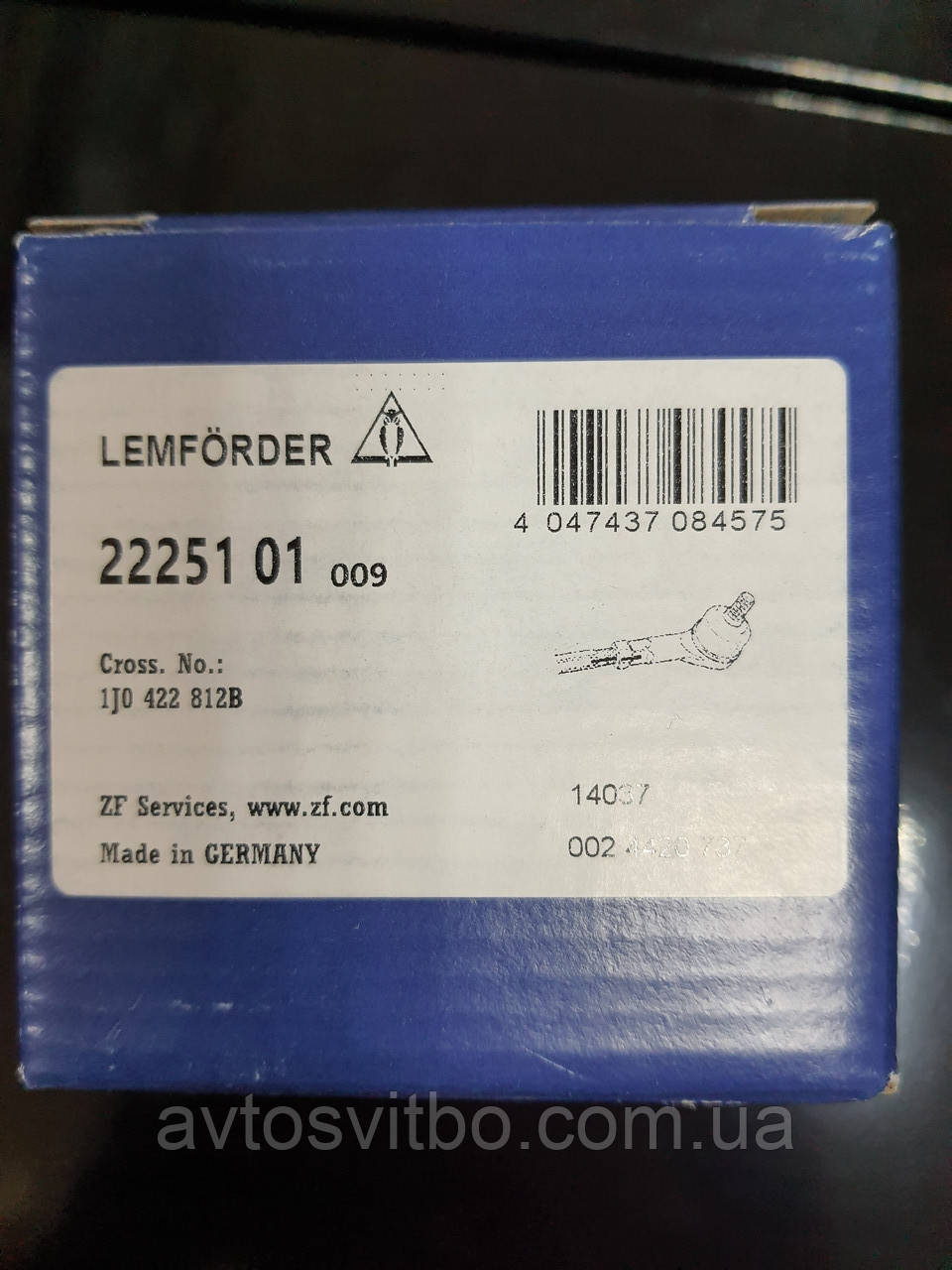 Кермовий правий наконечник LEMFORDER Аудіо (Audi) А3 1996-2003