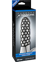 Насадка на пеніс Fantasy X-tensions Silicone Warrior Cock Cage від Pipedream | Knopka, фото 3