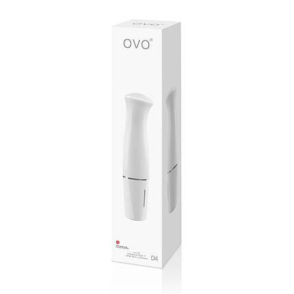 Вібратор OVO D4 Mini Vibe White | Knopka, фото 2