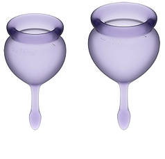 Набір менструальних чаш Satisfyer Feel Good Violet   | Knopka