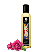 Массажное масло Shunga Erotic Massage Oil с ароматом розы 250мл | Knopka