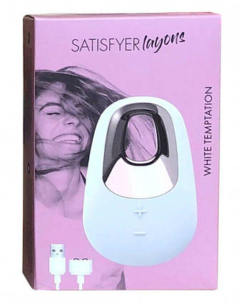 Міні вібратор для клітора Satisfyer Lay-On White Temptation | Puls69, фото 2