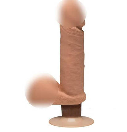 Вібратор The D - Perfect D - Vibrating 8" Caramel від Doc Johnson | Knopka, фото 2