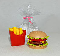 Продукты ФастФуд "Гамбургер и картошка Фри", 100-012
