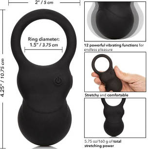 Обважнює ерекційне кільце з вібрацією California Exotic Colt Weighted Kettlebell Ring | Knopka, фото 2