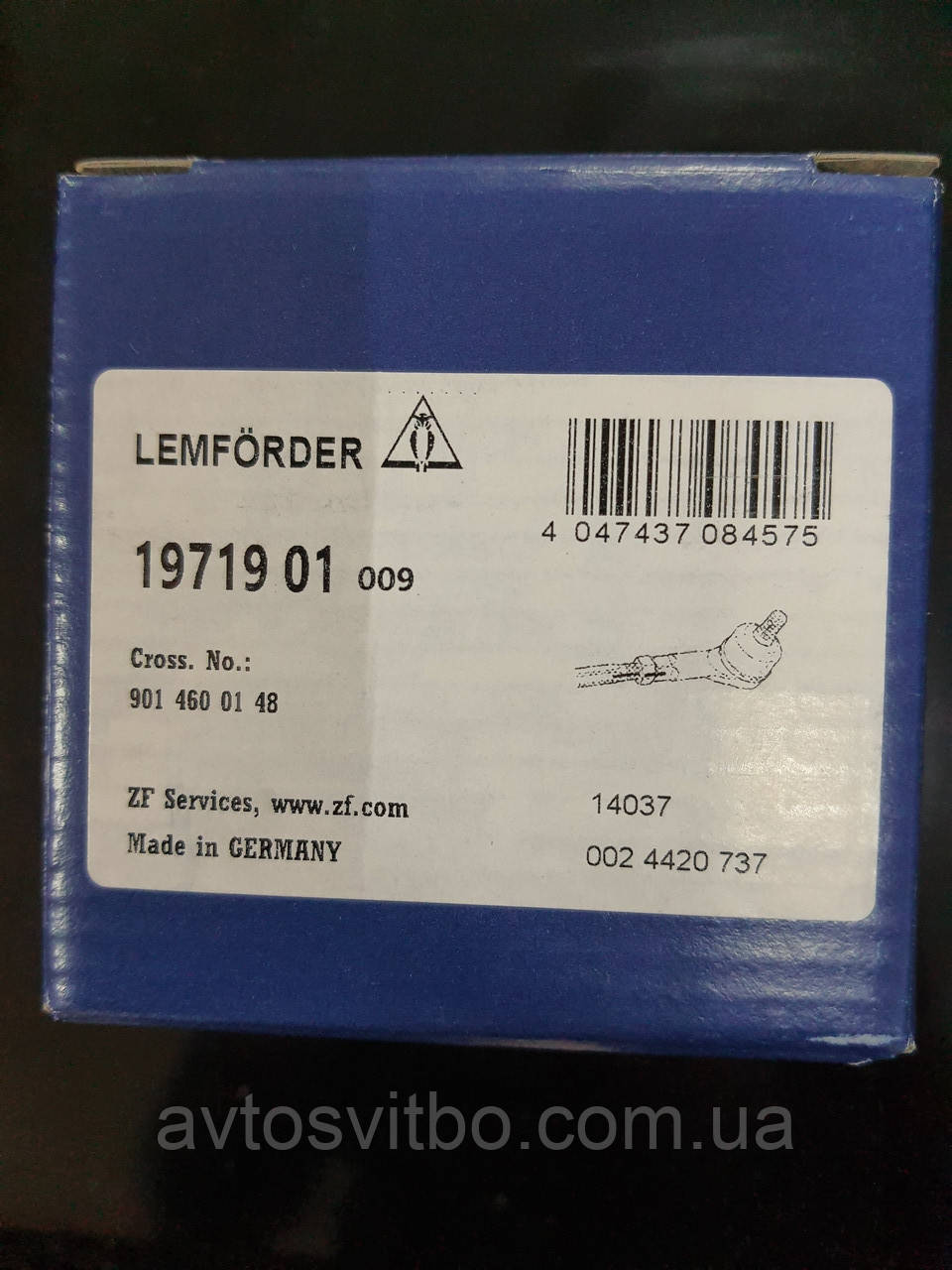 Кермовий наконечник LEMFOERDER Мерседес (MERCEDES) Спринтер 3 т (SPRINTER) 3-t 1995-2006