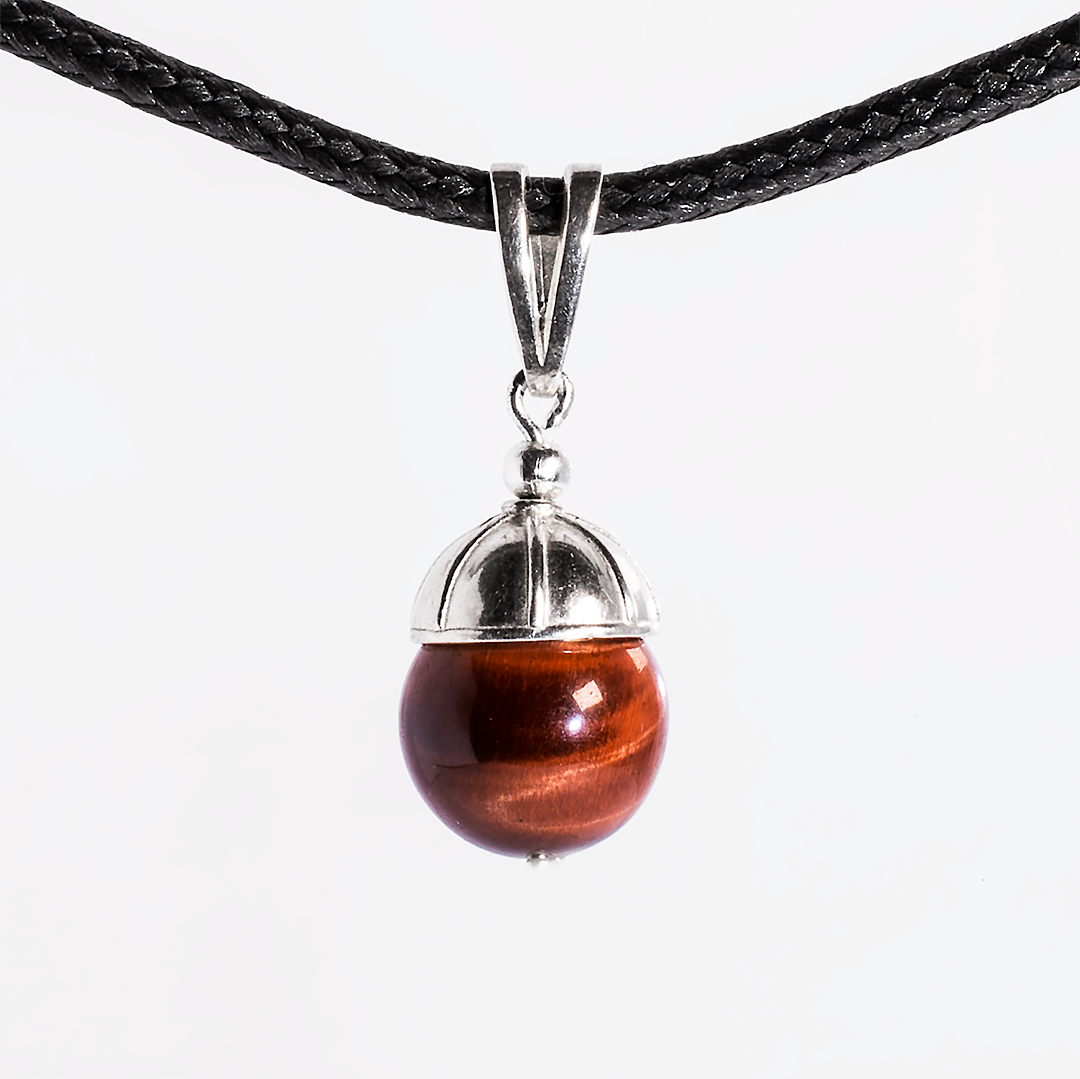 Срібний кулон із Бичим оком, Ø 12 мм, 1463КЛБ