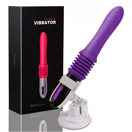 Секс-машина на присосці Telescopic VIBRATOR компактна, фото 1