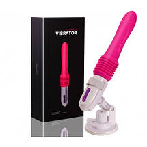 Секс-машина на присосці Telescopic VIBRATOR компактна, фото 5