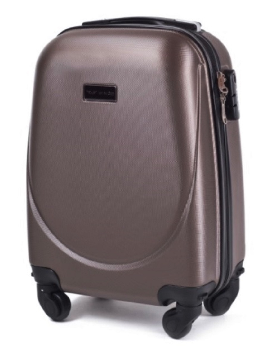 Валіза пластикова WINGS 310 мікро коричнева, фото 1