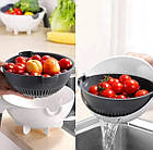 9 в 1 Мультислайсер. Овощерезка тёрка многофункциональная с контейнером BASKET VEGETABLE, фото 7