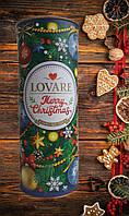Чай Lovare Merry Christmas. Чай Lovare бленд чорного та зеленого байхового листового з ароматом вишні 100 грамів