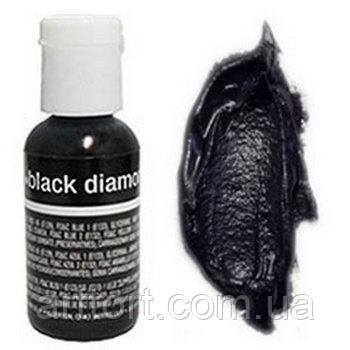 Гелевий харчовий барвник Chefmaster Black Diamond, Чорний діамант, 20 г
