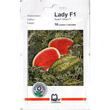 Насіння кавуна ультрараннього для відкритого грунту і плівки "Леді F1 (10 насінин) від Nunhems, Голандія