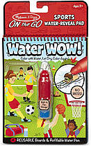 Melissa&Doug Чарівна водна багаторазова розмальовка спорт 30175 On the Go Water Wow! Sports