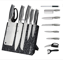 Набір кухонних ножів на магнітній підставці Edenberg EB — 3614 — 9 пр