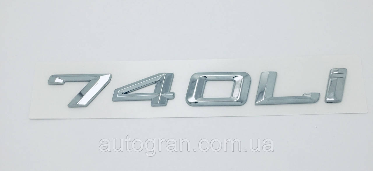 Емблема напис багажника BMW 740Li, фото 1