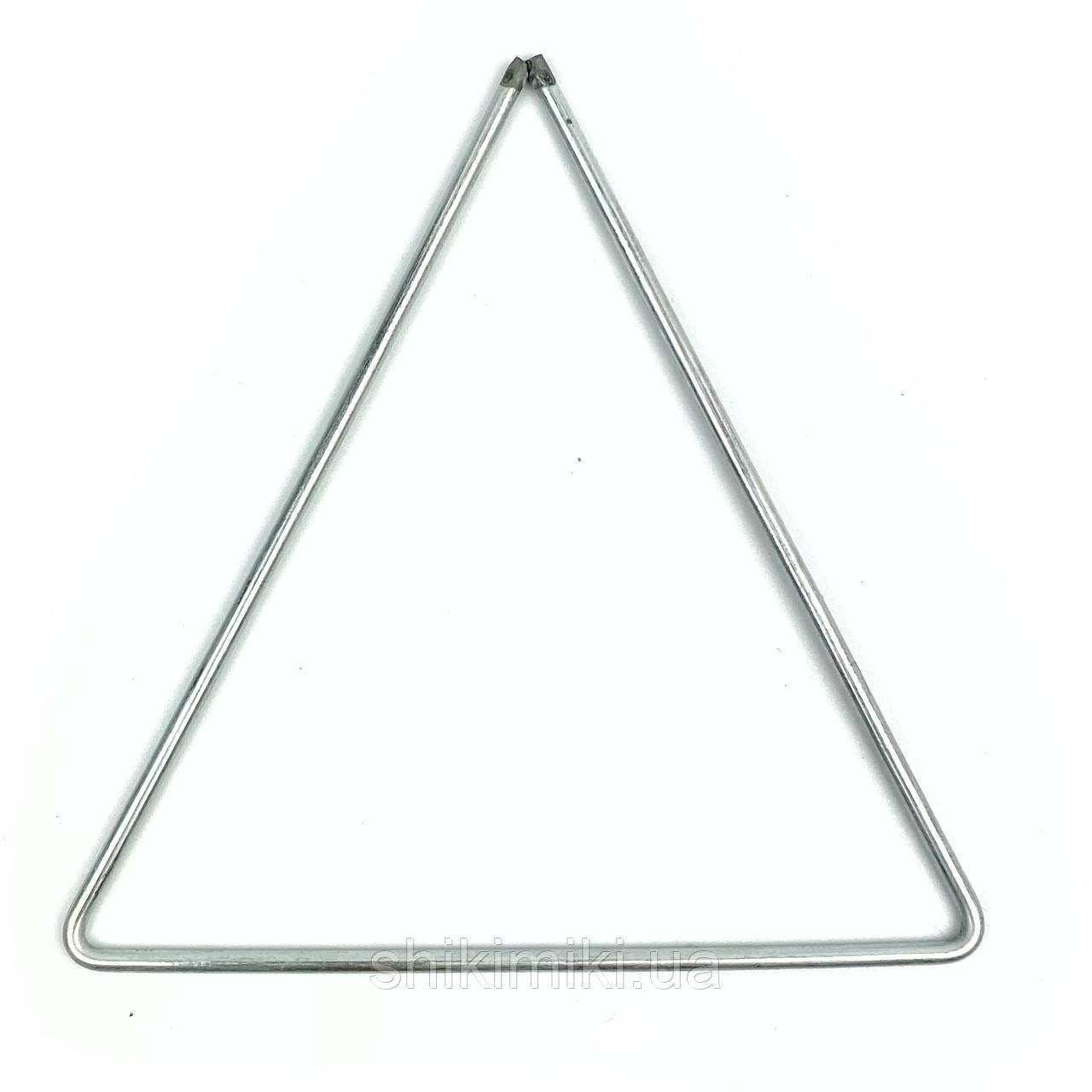Трикутник металевий для макраме,20 см, колір срібло