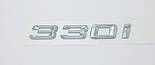Емблема напис багажника BMW 330i хром, фото 2