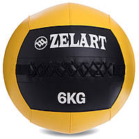 М'яч обважений медичний для кроссфита волбол 6кг Zelart WALL BALL FI-5168-6