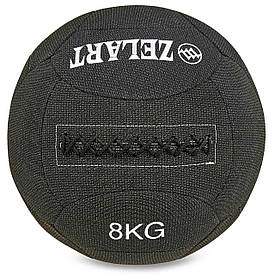 М'яч для кроссфита набивний в кевларовой оболонці 8кг Zelart WALL BALL FI-7224-8