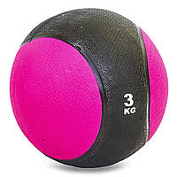 Мяч утяжеленный резиновый медбол 3кг Record Medicine Ball C-2660-3