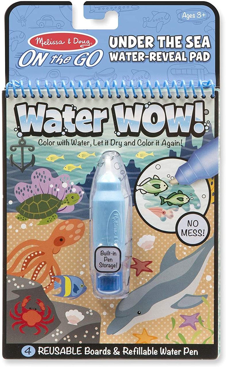 Melissa&Doug Чарівна водна багаторазова розмальовка підводний світ 9445 On the Go Water Wow! Under the Sea