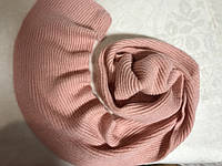 Вязаный шарф черный из натуральной ангоровой нити 150 х 17 см персиковый