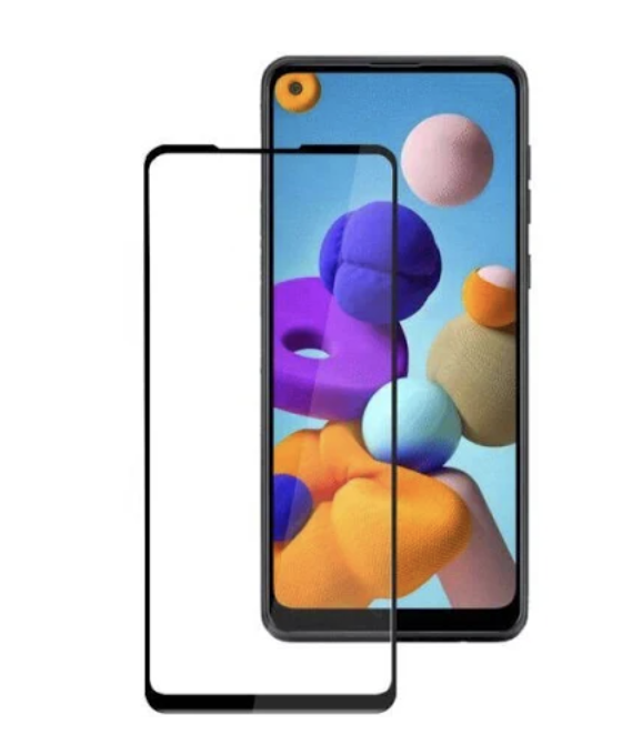 Захисне скло для Samsung A217F Galaxy A21s, колір чорний, фото 1