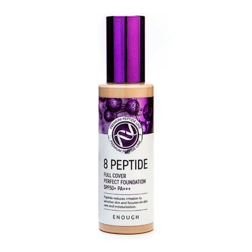 Enough 8 PEPTIDE Full Cover Perfect Foundation Тональна основа з пептидами, 100 г