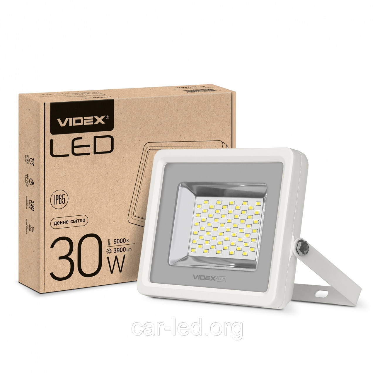 LED прожектор VIDEX PREMIUM 30W 5000K білий