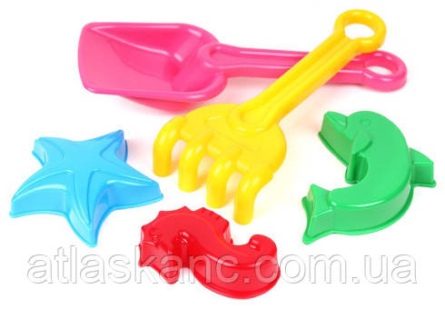 Іграшка Пластикова Лопатка, Граблі, 3 пасочки 18 см 2254 Технок, фото 1