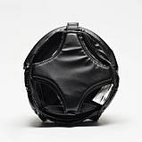 Боксерський шолом шкіряний із захисною решіткою Leone Plastic Pad Black XS/S чорний, фото 3