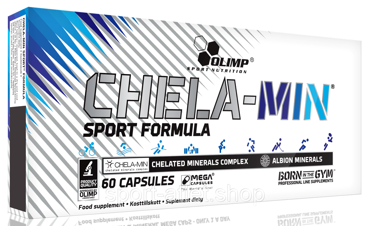 Вітаміни та мінерали Olimp Chela-Min Sport Formula, 60 капсул