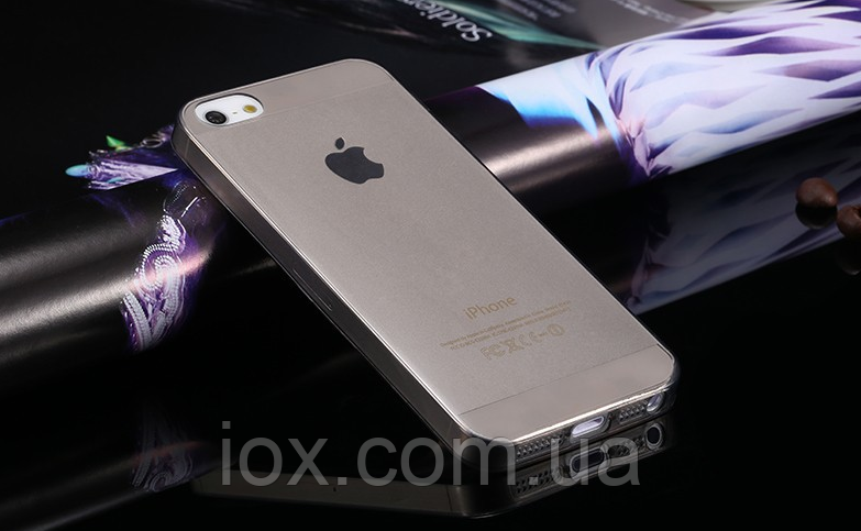 Прозорий силіконовий чохол-накладка для iPhone 5/5S