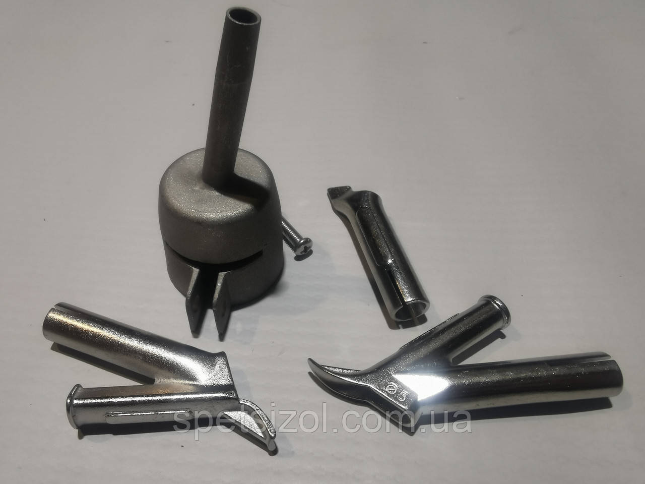 Набір насадок на фен під пруток. Зварка пластику прутком, фото 1